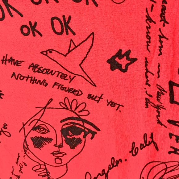 Torrid Verbiage Print Bow One Shoulder Blouse New - Picture 5 of 12